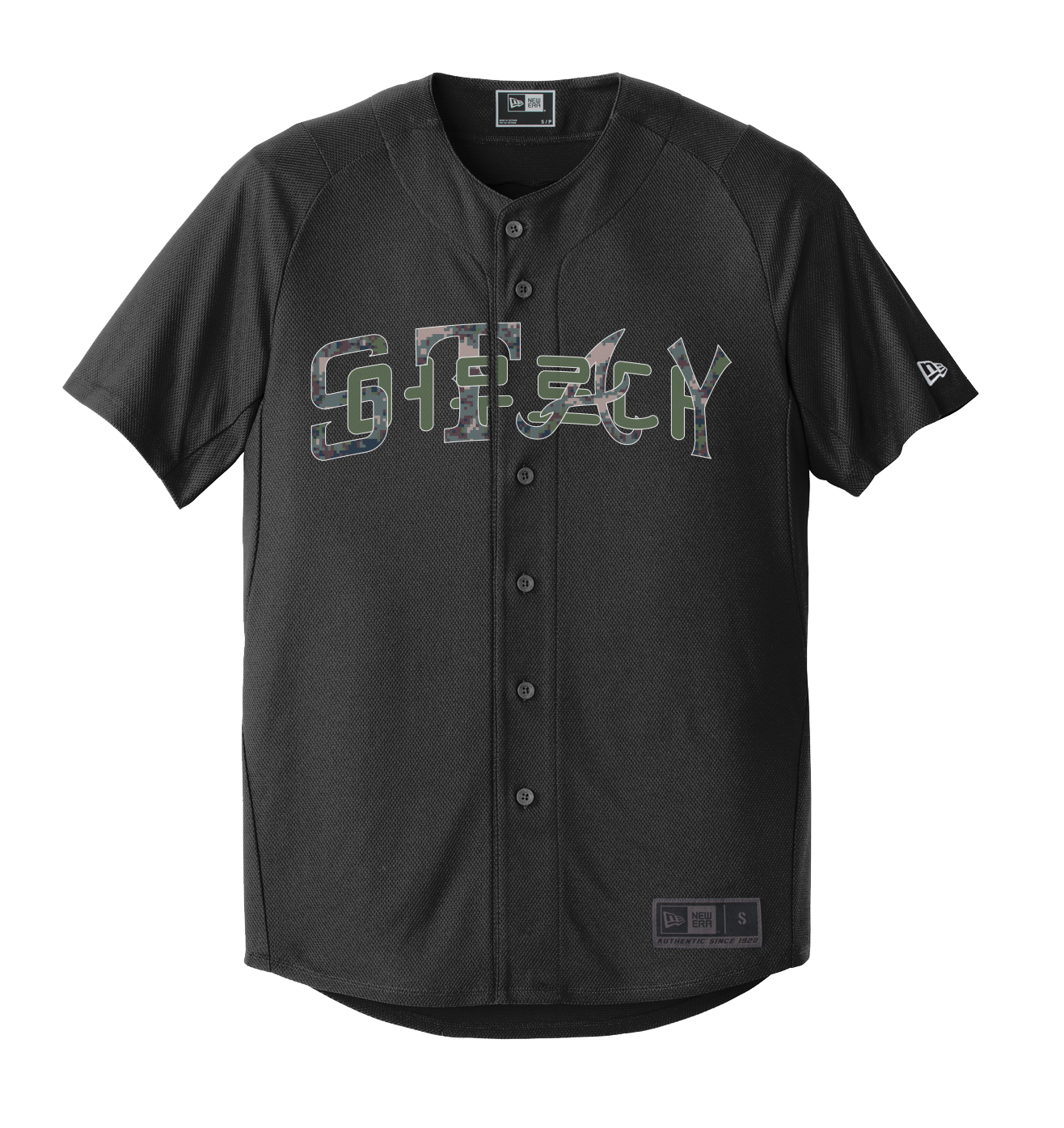 New Era® STAY Camo Jersey BLACK