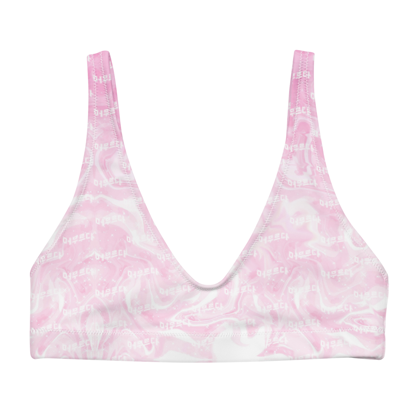Pink Matter Plunge Bikini Top