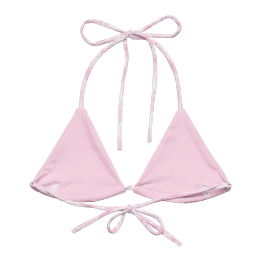 Pink Matter String Bikini Top