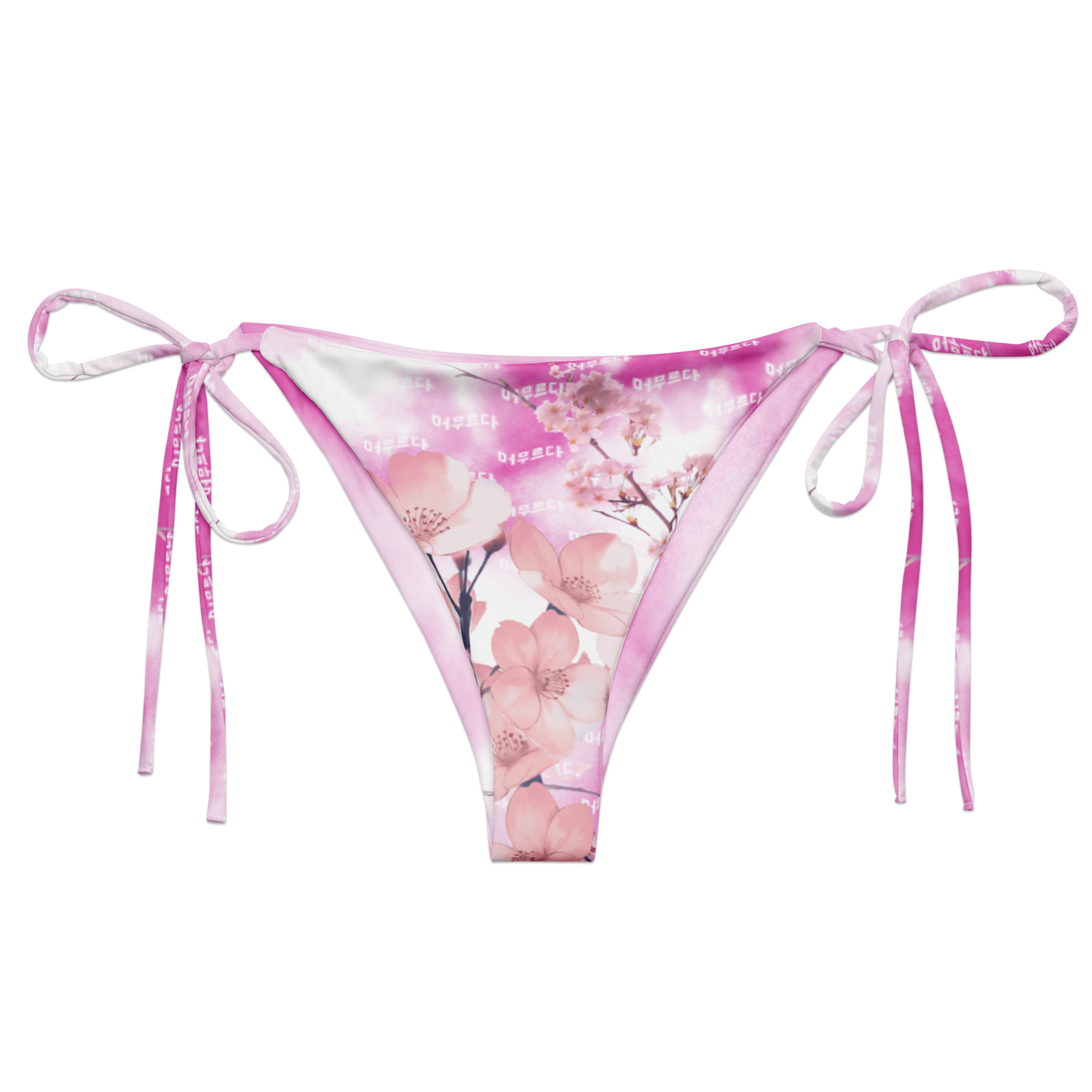 Cherry Blosom String Bikini Bottoms