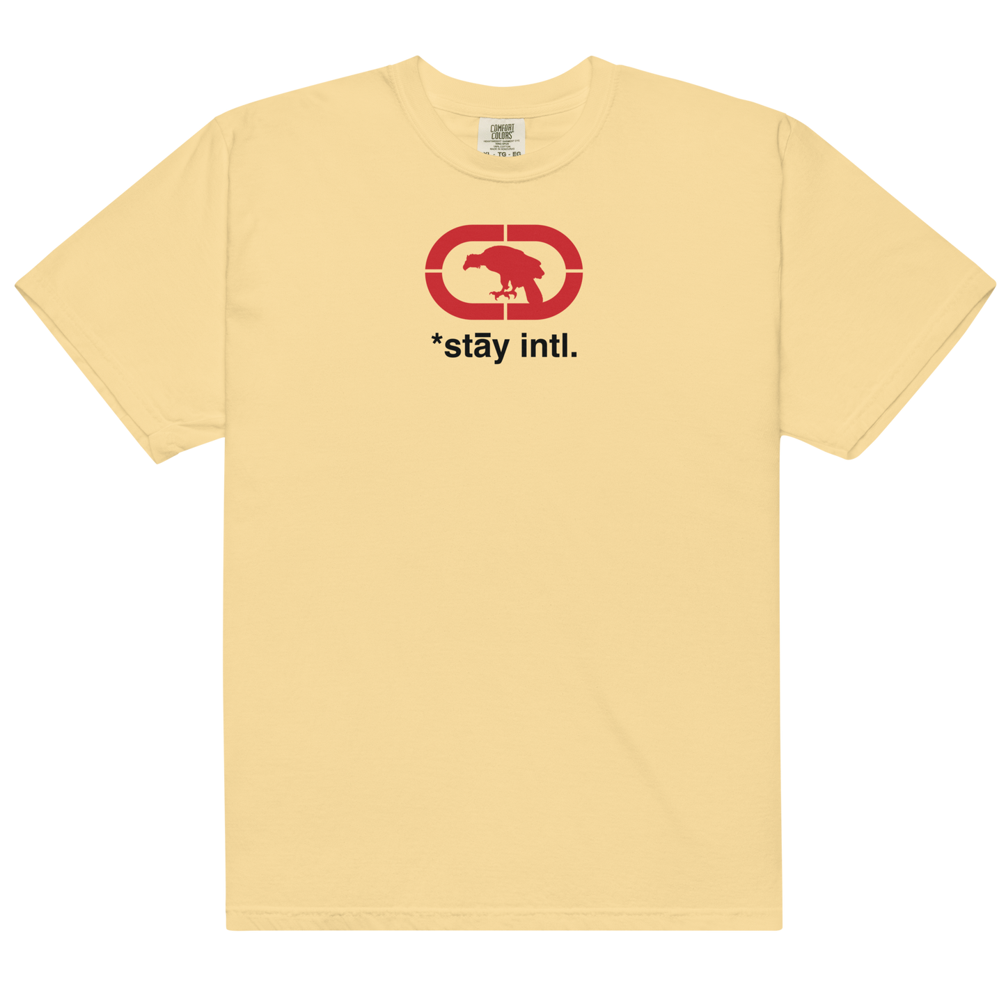 Endangered *stāy Tee red/black print