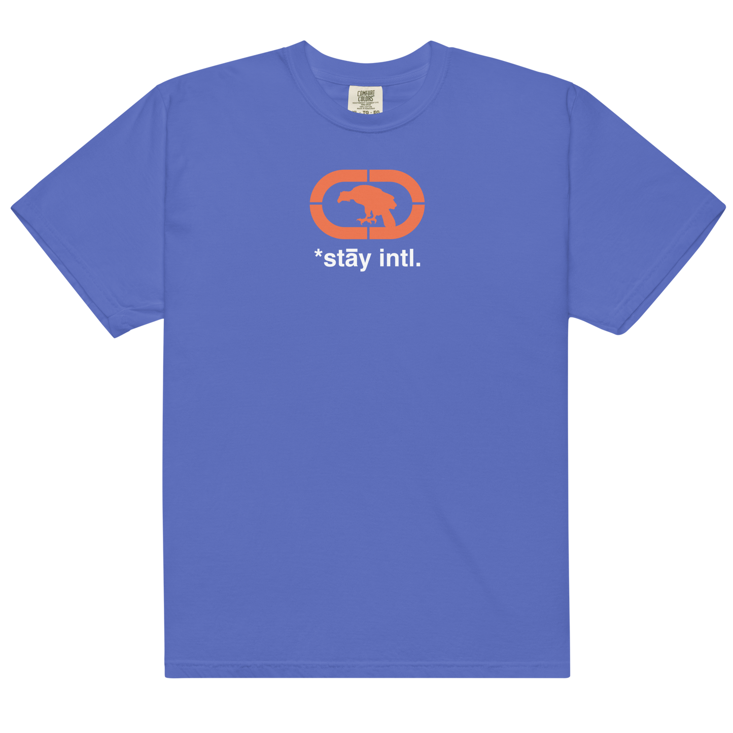 Endangered *stāy Tee orange/white print