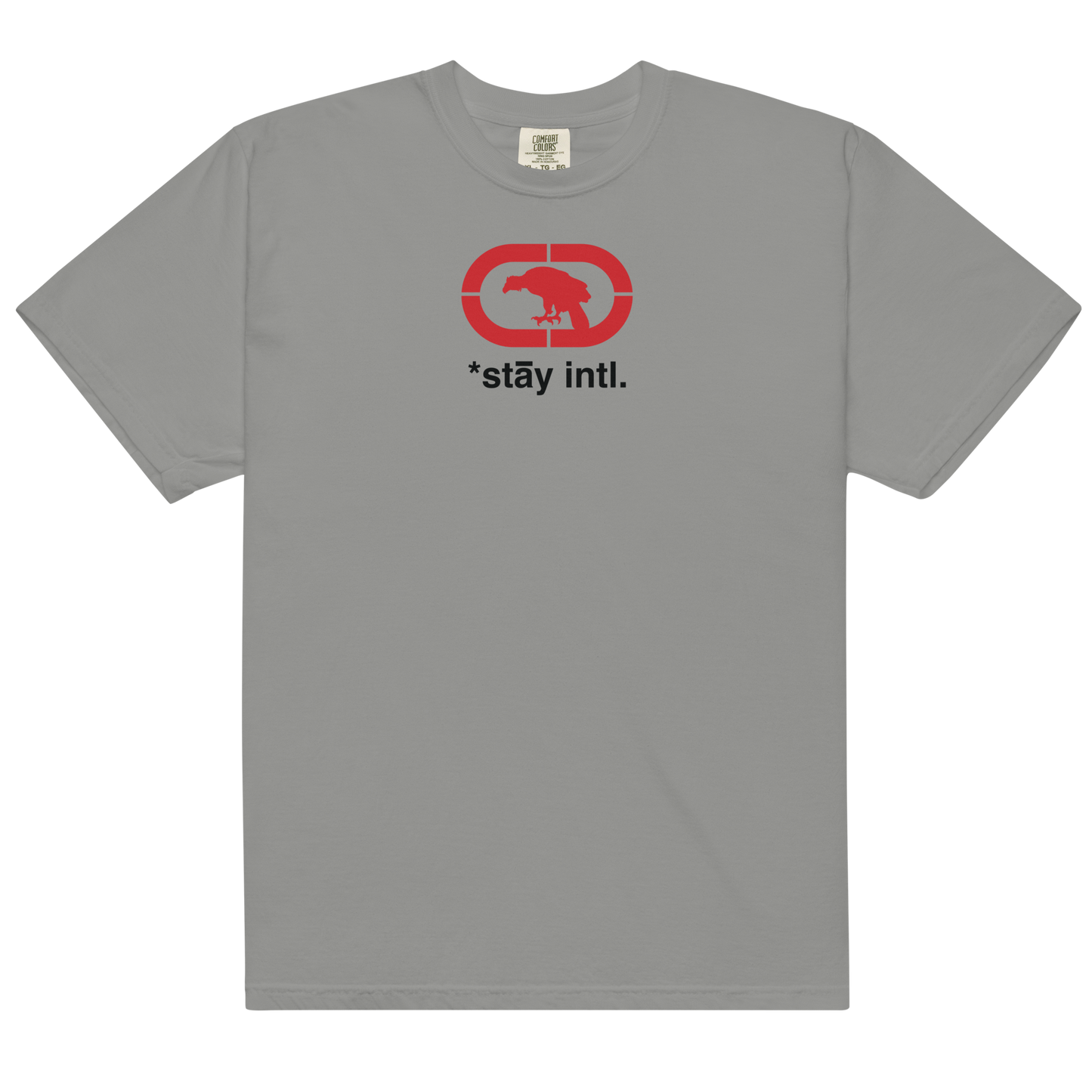Endangered *stāy Tee red/black print