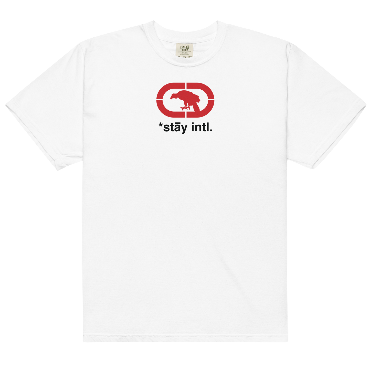 Endangered *stāy Tee red/black print