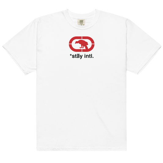 Endangered *stāy Tee red/black print