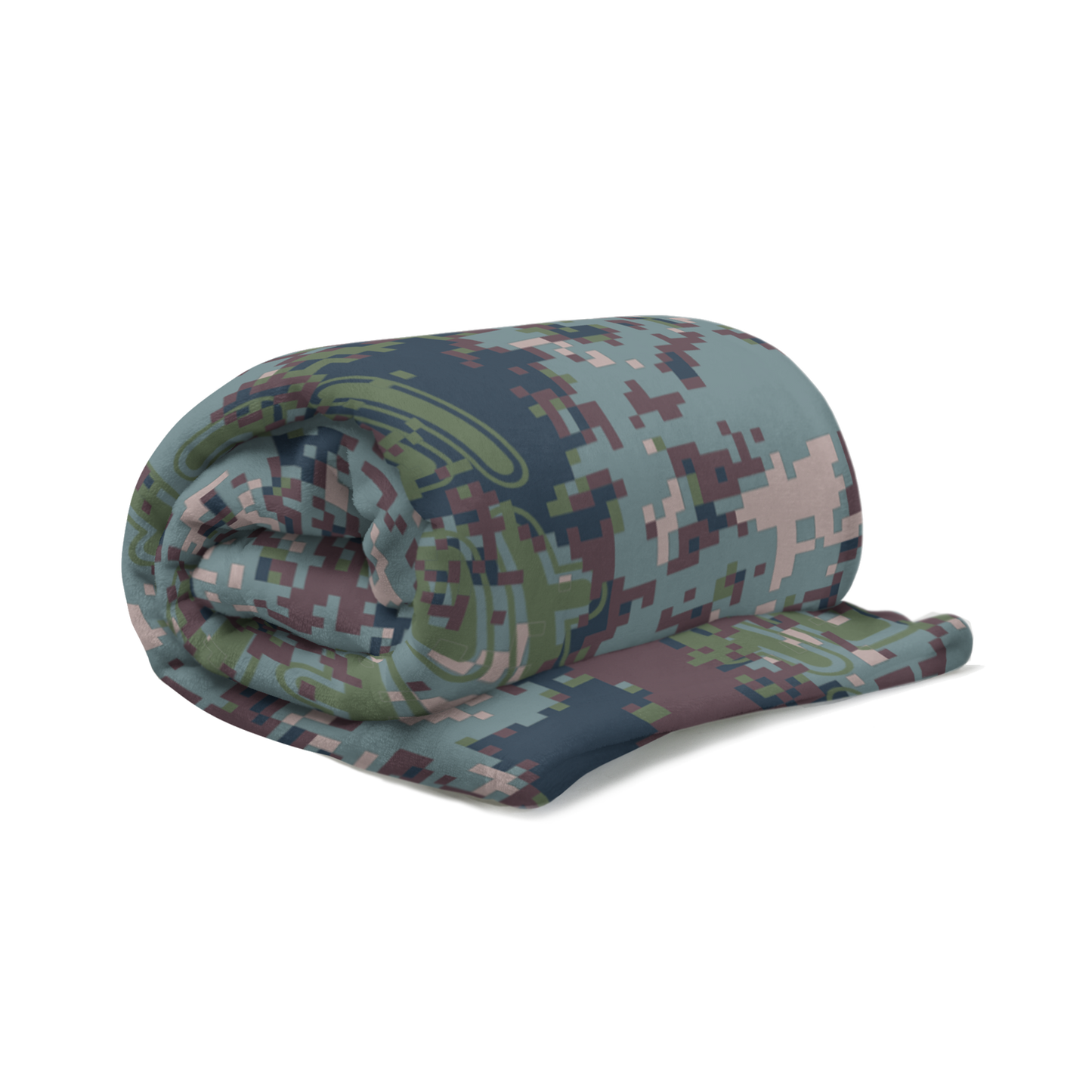 Digital Camo Throw Blanket