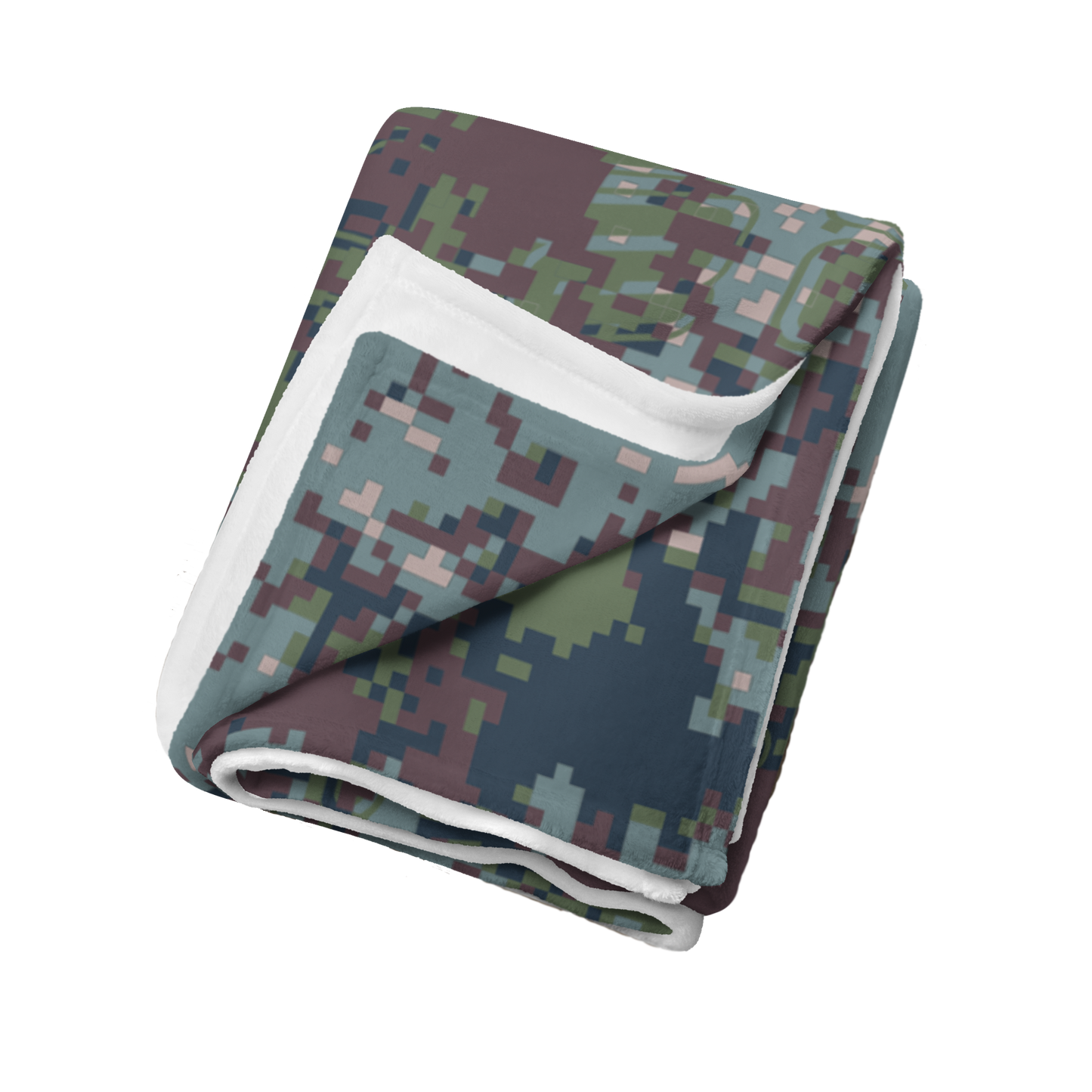 Digital Camo Throw Blanket