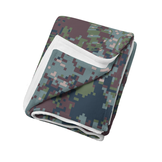 Digital Camo Throw Blanket