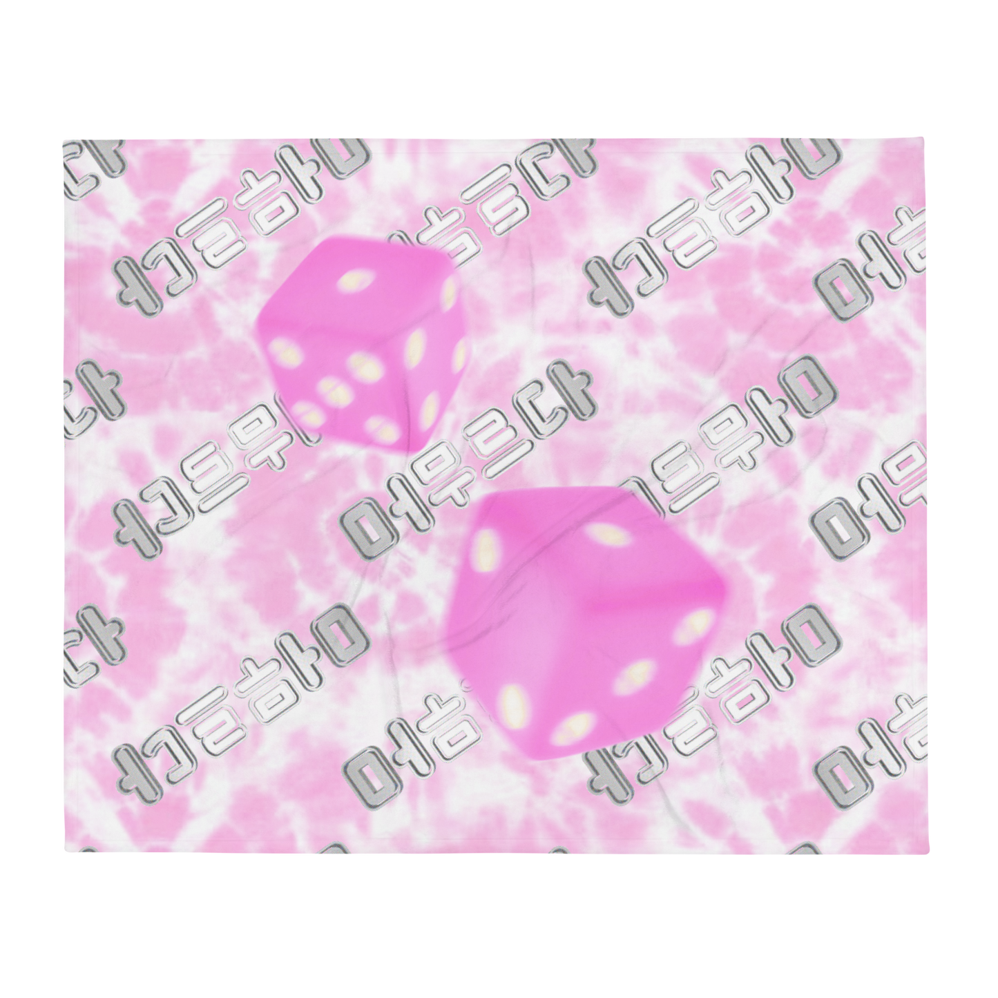 Dice Throw Blanket (Pink) 핑크 주사위