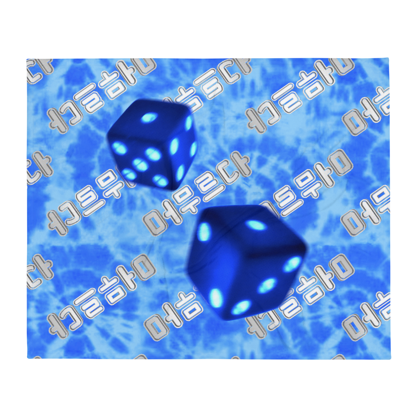 Dice Throw Blanket (BLUE) 블루 주사위