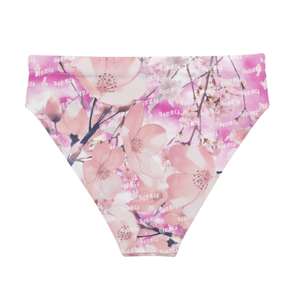 Cherry Blossom High Waisted Bikini Bottoms