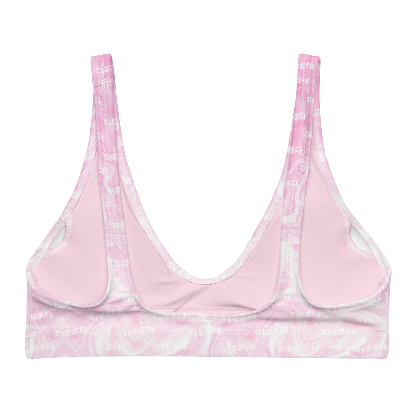 Pink Matter Plunge Bikini Top