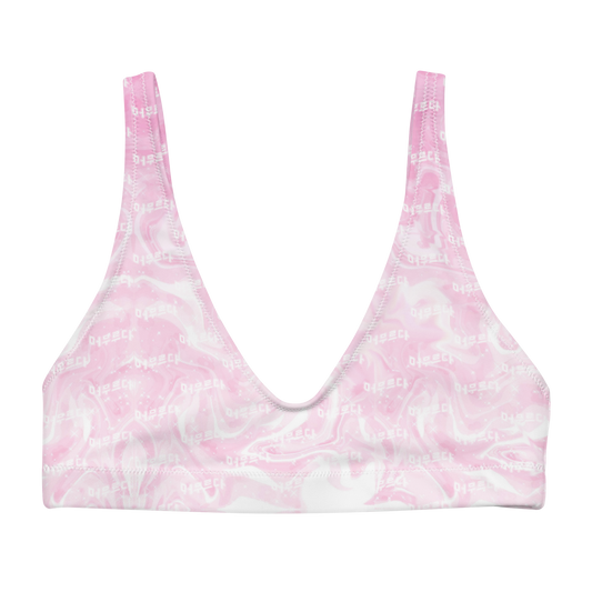 Pink Matter Plunge Bikini Top