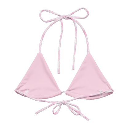 Pink Matter String Bikini Top