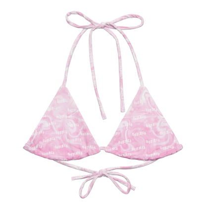 Pink Matter String Bikini Top