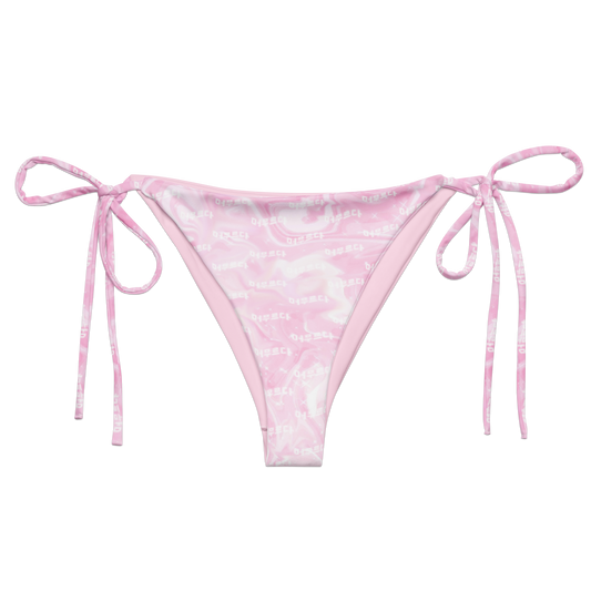Pink Matter String Bikini Bottoms