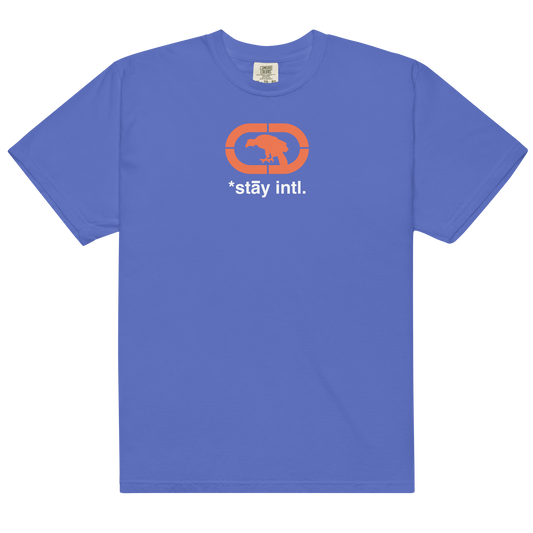 Endangered *stāy Tee orange/white print