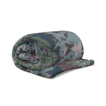 Digital Camo Throw Blanket