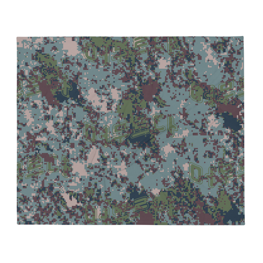 Digital Camo Throw Blanket