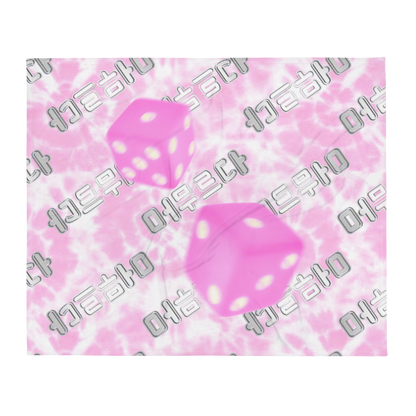 Dice Throw Blanket (Pink) 핑크 주사위